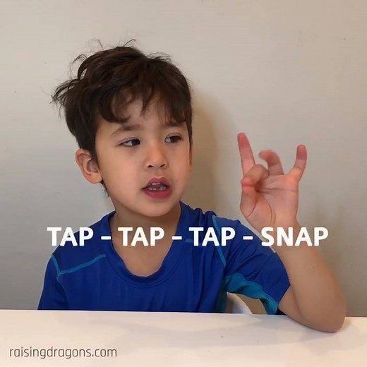 Tap-Tap-Tap-Snap Spelling Game💡 ages 4-6 💡 Here’s a fun technique to help kids with spelling and phonics! It’s also great for building those fine motor skills too! Be sure to listen with sound on! https://www.raisingdragons.com/tap-tap-tap-snap-spelling-game/ | Raising Dragons - Activities For Kids