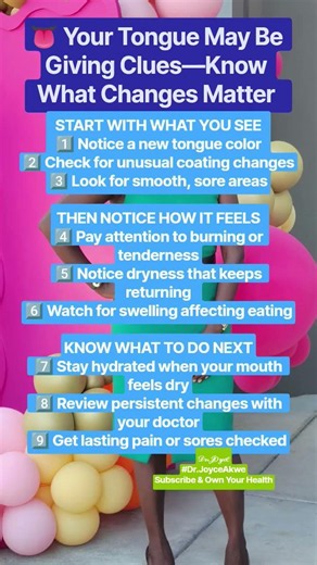👅 Tongue Changes You Shouldn’t Ignore—Know What They May Mean #OralHealth #HealthTips