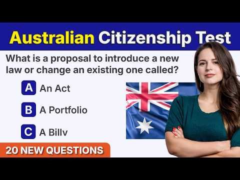 Australian Citizenship Test 2026 | 20 Hard Questions | Our Common Bond | Citizenship Test Australia