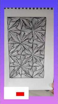 Triangle pattern #doodlearttutorial #artscraft