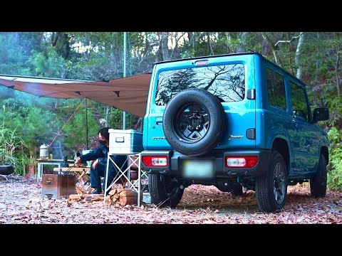 【ジムニーキャンプ】はじめてのジムニー車中泊キャンプ！