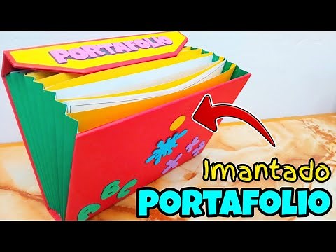 How to make a cardboard portfolio (magnetized) step by step