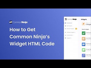 How to Get Common Ninja’s Widget HTML Code