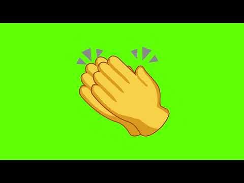 Clapping Hands Emoji Green Screen Animation | Emoji | Stock Footage