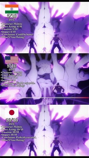 Mahito's Domain Expansion Dub Review (Jujutsu Kaisen) #animecomparison