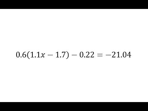 Solve a Multi-Step Equation with Decimals and Parentheses: a(b-c)-d=-f