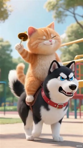 Mischievous Cat's Magical Holiday | Day Off: 橘猫的魔法假日 #catcooking #catdog #catai