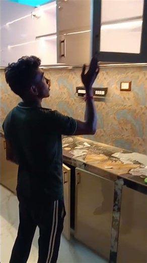 letest modular kitchen plywood working with acrylic laminate profile light cabinet kitchen