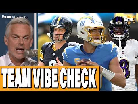 Team VIBE Check: Bears, Cowboys, Ravens, Steelers, Chargers, Packers | Colin Cowherd: THE HERD