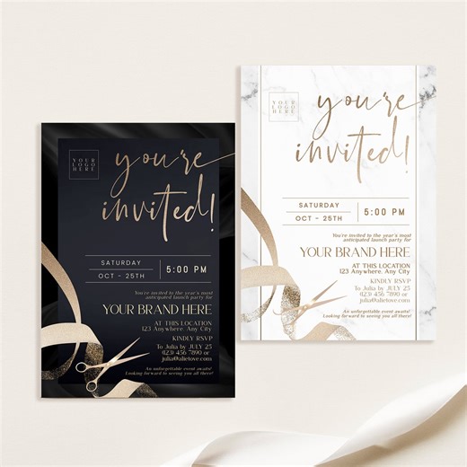 Grand Opening Invitation Template: Launch Party Flyer (printable) - Etsy