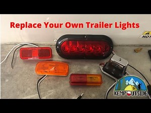 How To Fix Trailer Lights | Replacing the Lights On Our Cargo Trailer to Camper Conversion