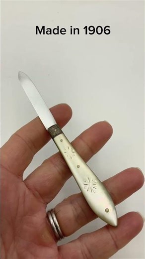 Antique 1906 Sterling Silver Fruit Knife #antique #fruitcutting #silver #edwardian