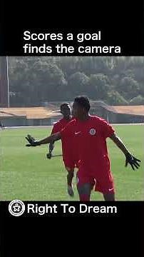 Ghana's Team Right To Dream : Scores a goal, finds the camera