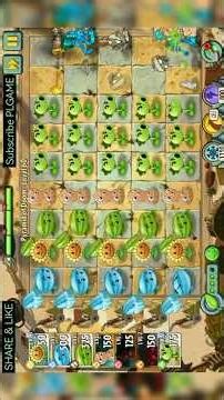 PYRAMID OF DOOM LEVEL 60 IS IMPOSSIBLE?! (PVZ 2) 🌵💥 #shorts #viral #viralshorts #pvz