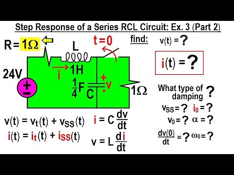 Electrical Engineering Ch 9: 2nd Order Circuits (50 of 76) Step Response of a RCL Series: Ex 3 P2