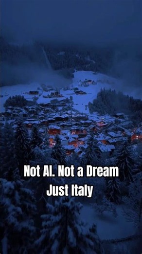Italy's Most Magical Winter Village #shorts #travel