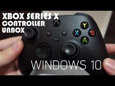 Xbox series x controller carbon black unboxing / review on windows 10