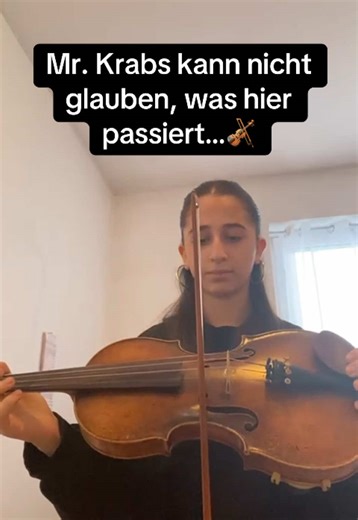 🥹 Die legendäre Mr.-Krabs-Melodie auf der Geige #spongebob #violin #anders #geige #fyp
