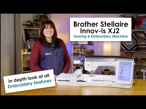 Brother Stellaire Innov-is XJ2 Sewing & Embroidery Machine - embroidery features in depth review