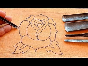 Beautiful and easy to make wooden rose flower