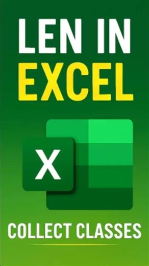 Find Text Length with LEN in Excel #ExcelShorts