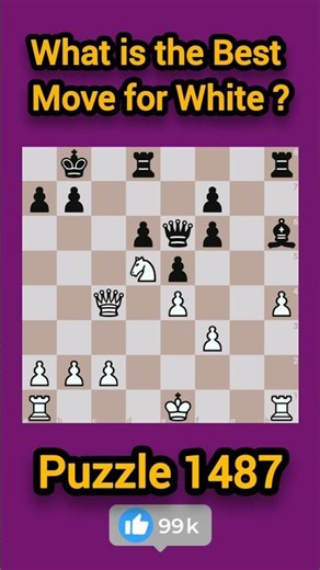 What is the Best Move for White ? #chess #shorts