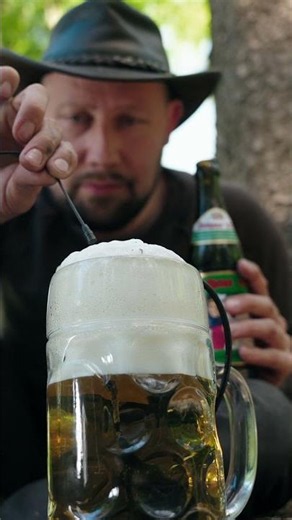 Ever heard a beer poured in the middle of a Norwegian forest? 🍺🎧 Sound on. #asmr #nature #shorts