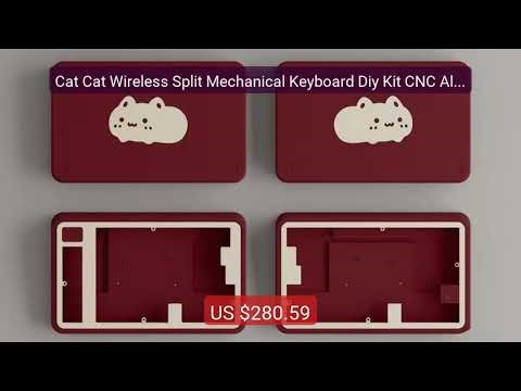 Cat Cat Wireless Split Mechanical Keyboard Diy Kit CNC Aluminium Ca... — Top Rated 2026 | Buy Now!