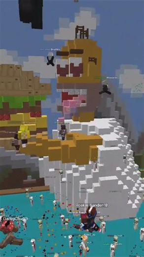 Hamburger 🍔 #minecraft #simpsons #build #gaming