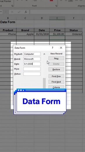 Efficient Data Entry in Excel Using Data Tables | Excel Tips