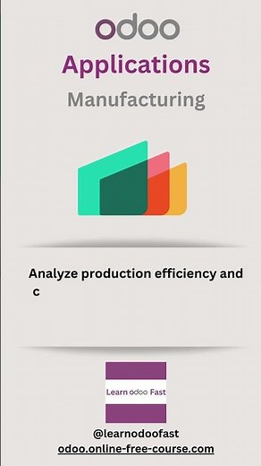 Odoo Applications - Manufacturing