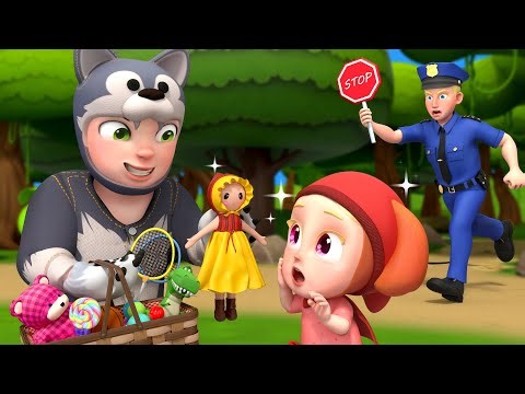 No No Bad Wolf Go Away🚨 | Police Song 👮 | Rosoo Police - Nursery Rhymes