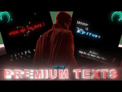 AE-Level Premium Text Effects in Alight Motion 🥶 | Full Preset + XML Download 🤯