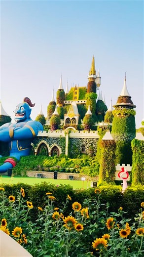🌺👑 The Royal Garden Crown of Dubai | Dubai Miracle Garden 4K Walk #dubai #dxb #miraclegarden #wow