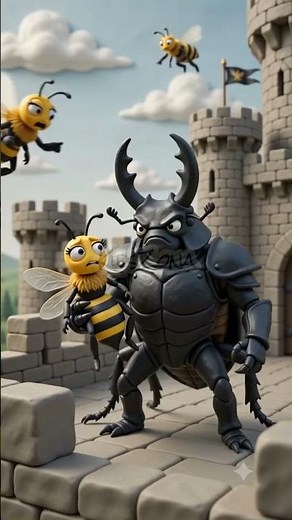 Beetle King Kidnaps the Queen Bee - Latest Labrador Police #cartoon #babybus #stories
