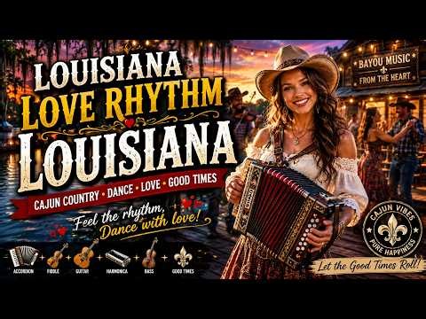 **Louisiana Love Rhythm ❤️ | Cajun Country Dance Music | Feel the Bayou Beat**