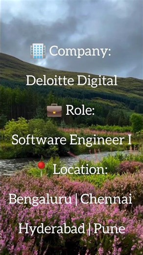 Deloitte Hiring Software Engineer I 🔥 | ReactJS & Node.js Jobs | Apply Now