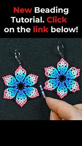 DIY Huichol Style Flowers Eaarings Tutorial