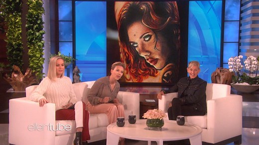 5M views · 35K reactions | Showing Brie Larson and Scarlett Johansson tattoos of their faces on other people’s bodies is kind of a must-see. | Ellen DeGeneres | Facebook