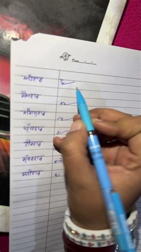 “Stenographer” Short Hand Days of week ✍️