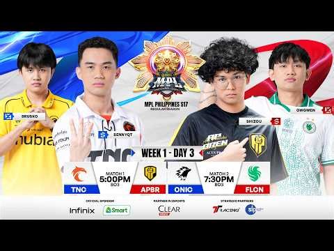 🔴 LIVE | MPL PH S17 | FILIPINO - Week 1 Day 3