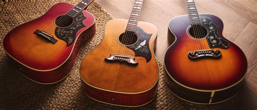 “The first thing that springs to mind is the value for money when compared with their Gibson forebears”: Epiphone Pre-War SJ-200 Rosewood Reissue, 1960 Hummingbird Reissue and 1963 Dove Reissue review