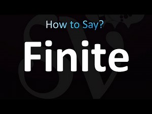 How to Pronounce Finite (correctly!)