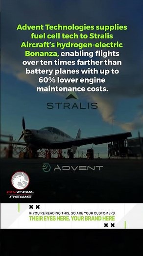 Advent Technologies and Stralis Aircraft advance hydrogen-electric propulsion
