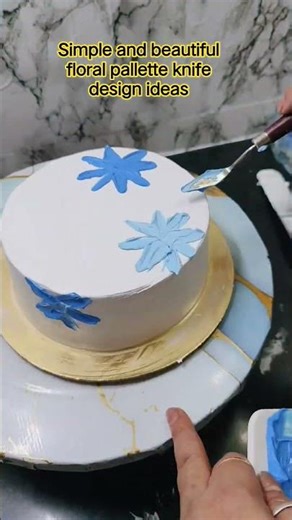 Simple and beautiful pallette knife floral print design ideas