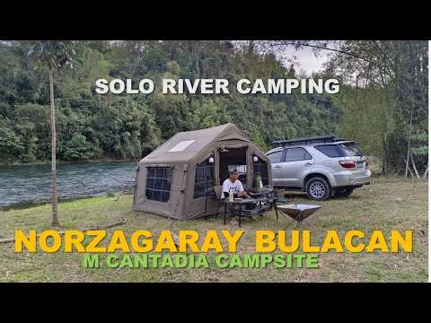 SOLO CAR CAMPING BULACAN | River Camping | Coody 8.0 Inflatable Tent