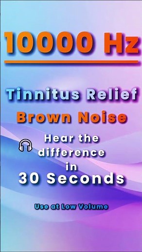 Tinnitus Relief: 10000 Hz Brown Noise Masker That Actually Works | 10-Hour Sleep
