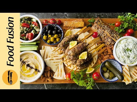 Turkish Mezze Platter Recipe By Food Fusion
