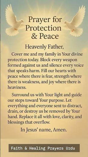 Powerful Prayer for Protection & Peace | Morning Protection Prayer | God Cover Me and My Family.