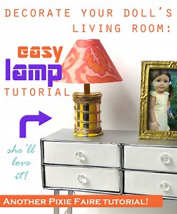 Easy Miniature Lamp for Dolls